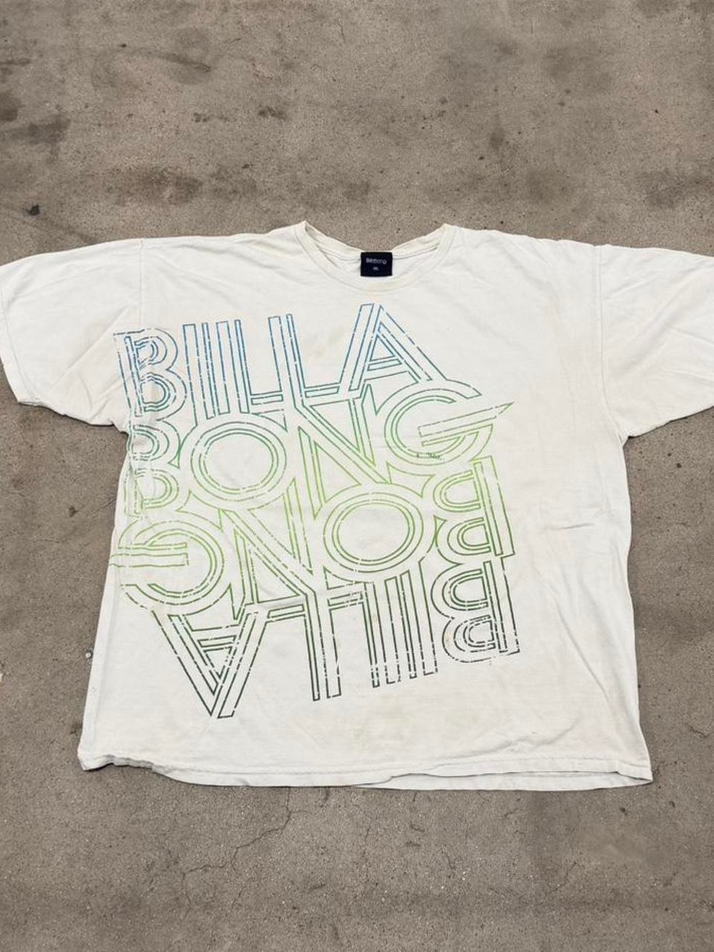 Billabong White Graphic Logo Tee - Men's Casual Shirt